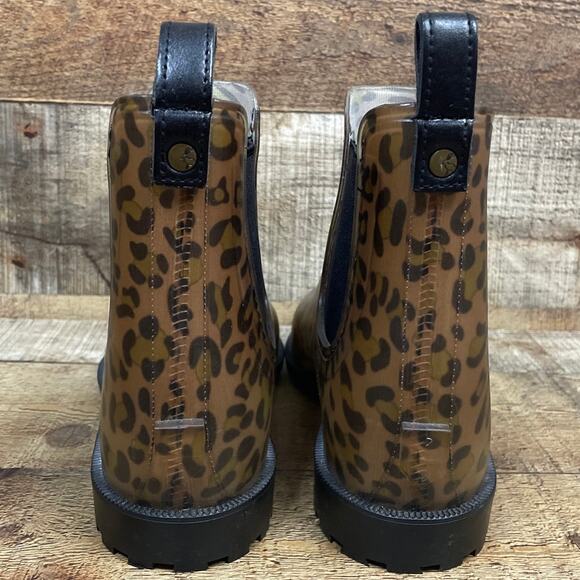 Joules Rockingham Waterproof Chelsea Boots Brown Leopard Size 11 - Picture 7 of 10